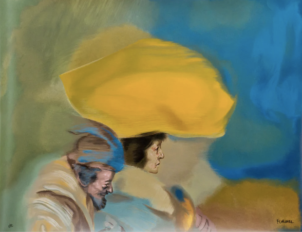 "Dos personajes" de Rafael Coronel