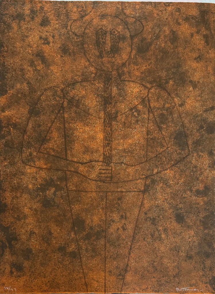 "Personaje con sombrero" de Rufino Tamayo