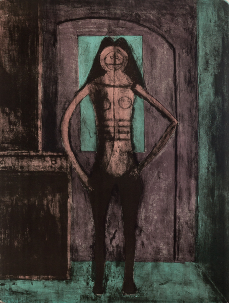 "Mujer con mallas negras" de Rufino Tamayo