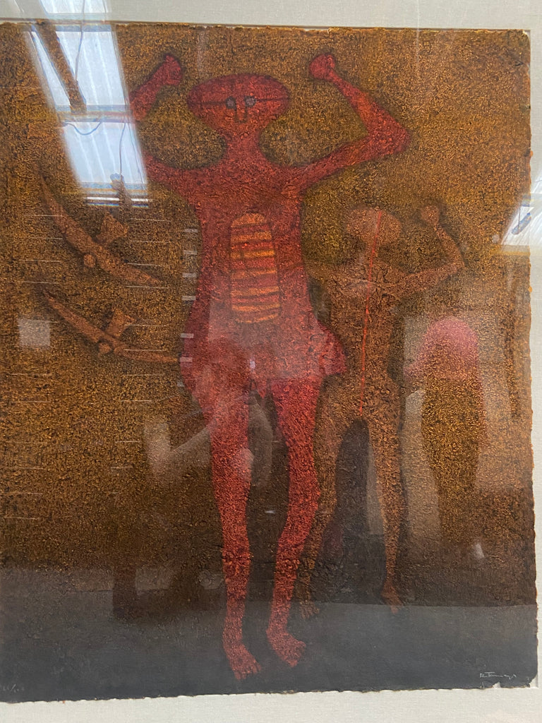 "Personajes con pájaros" de Rufino Tamayo