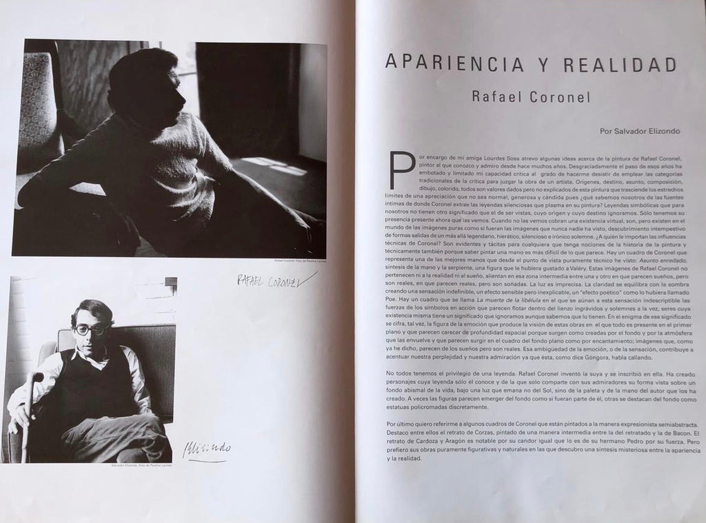 Apariencia y Realidad de Rafael Coronel